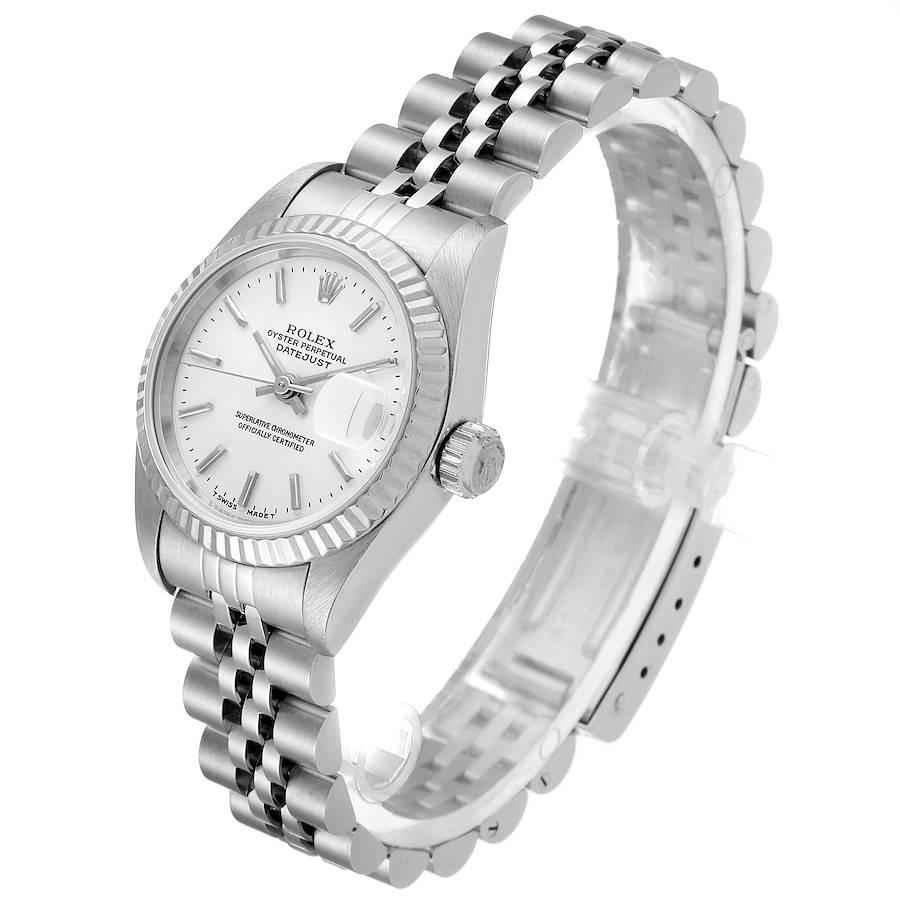 Women's Rolex Datejust Steel White Gold Jubilee Bracelet Ladies Watch 69174 Papers