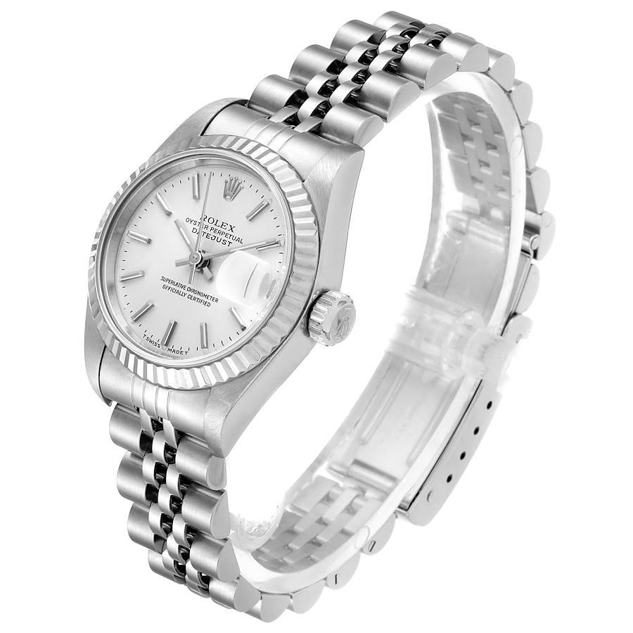 Women's Rolex Datejust Steel White Gold Jubilee Bracelet Ladies Watch 69174 Papers For Sale