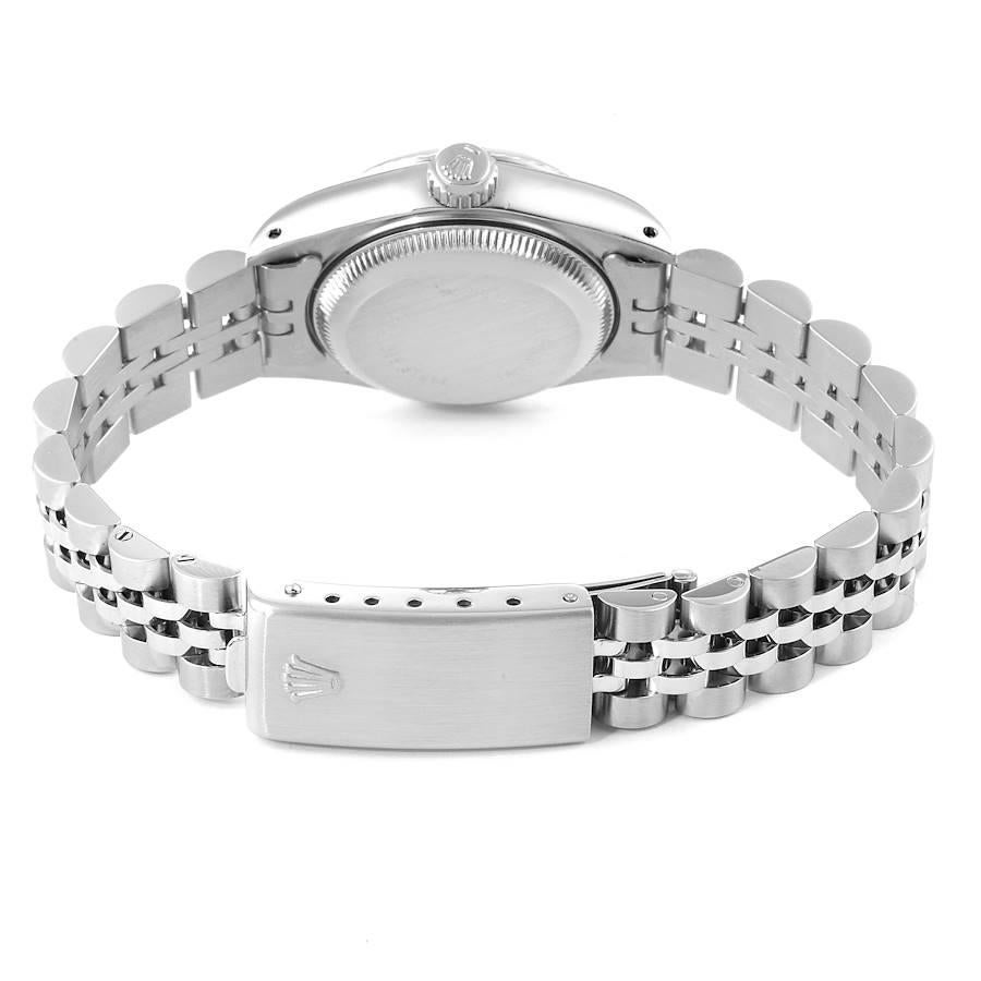 Rolex Datejust Steel White Gold Jubilee Bracelet Ladies Watch 69174 Papers For Sale 5