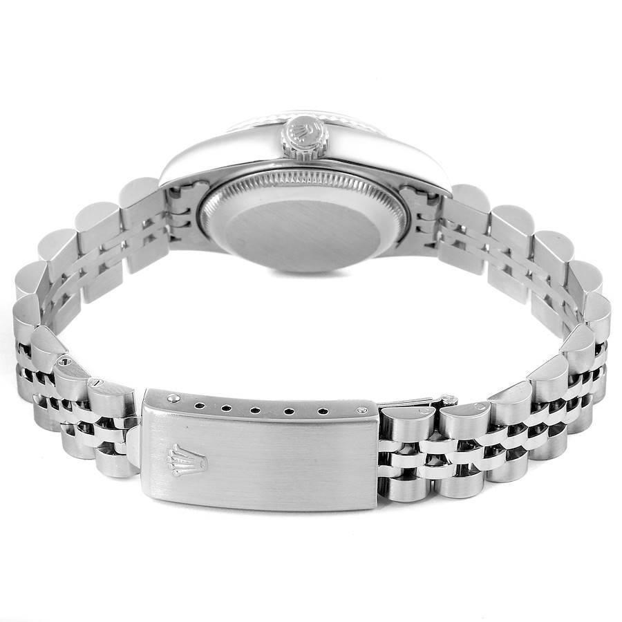Rolex Datejust Steel White Gold Jubilee Bracelet Ladies Watch 69174 Papers 5