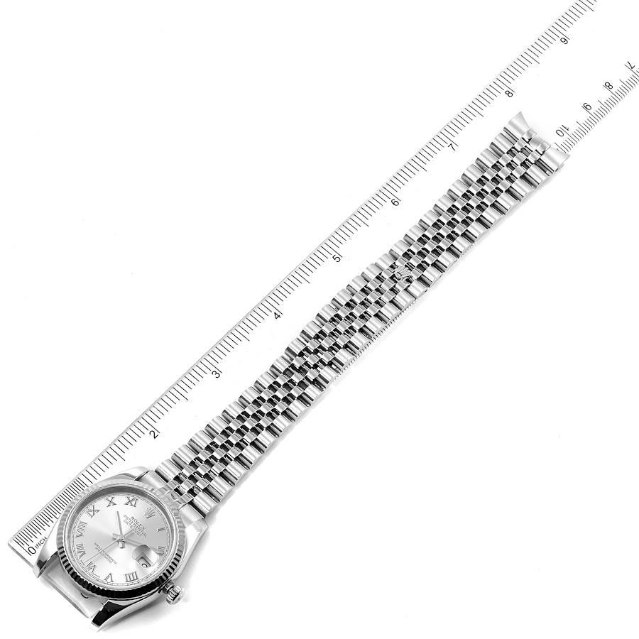 Rolex Datejust Steel White Gold Jubilee Bracelet Men's Watch 116234 7