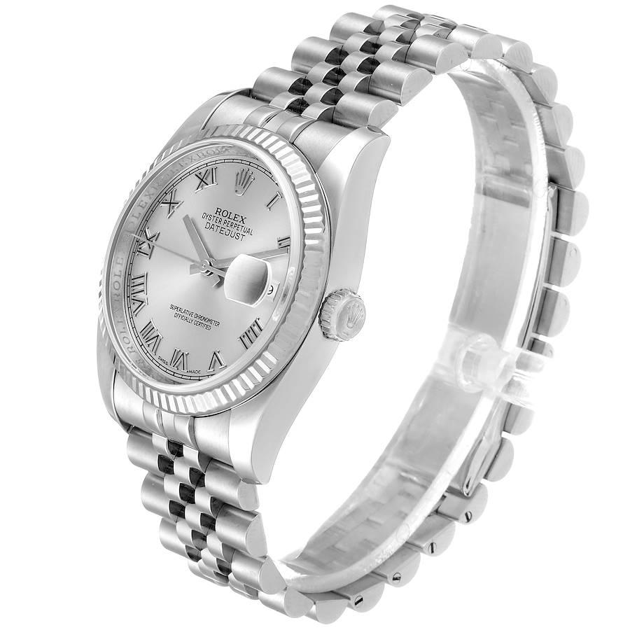 Rolex Datejust Steel White Gold Jubilee Bracelet Men's Watch 116234 1