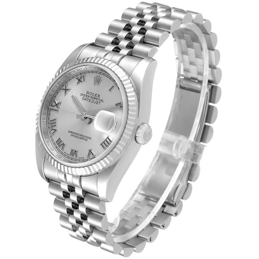Men's Rolex Datejust Steel White Gold Jubilee Bracelet Mens Watch 116234 For Sale
