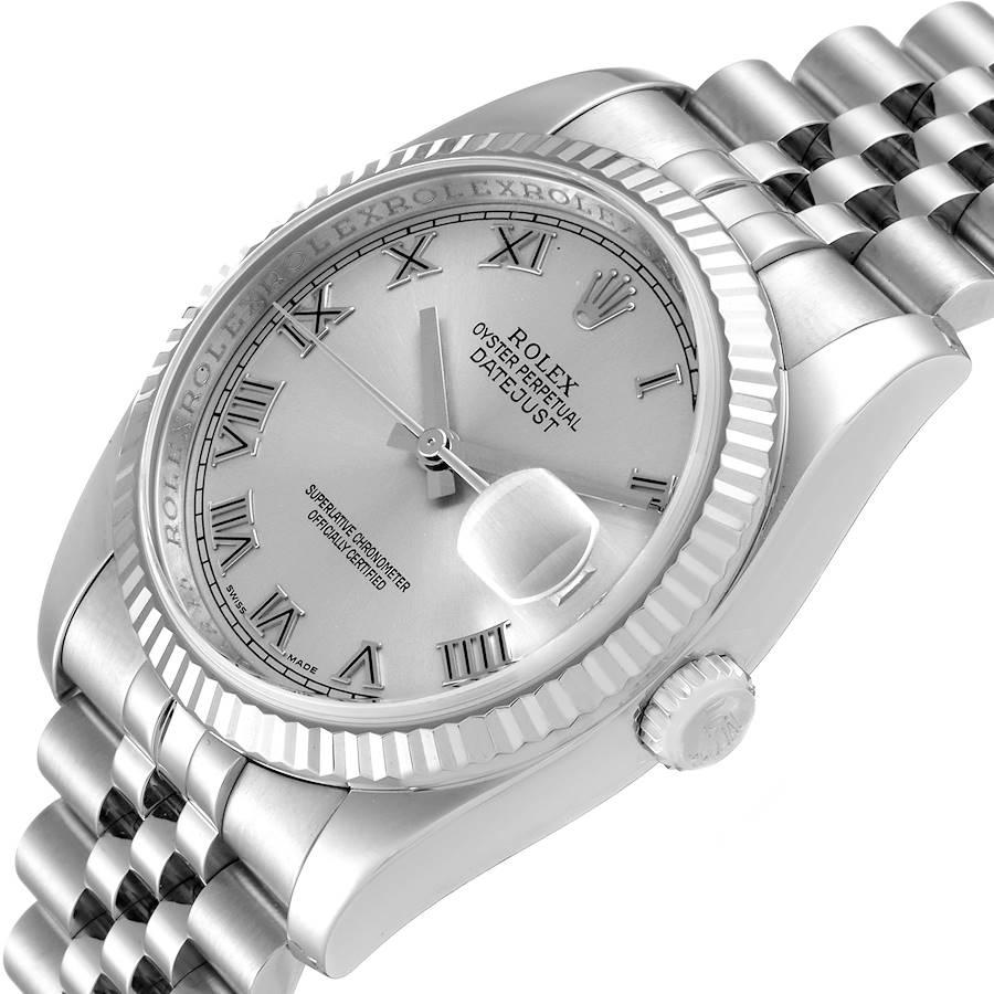 Rolex Datejust Steel White Gold Jubilee Bracelet Mens Watch 116234 For Sale 1
