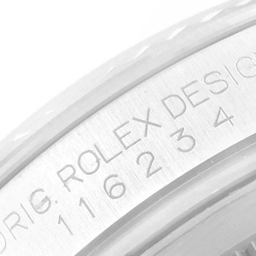 Rolex Datejust Steel White Gold Jubilee Bracelet Mens Watch 116234 For Sale 2