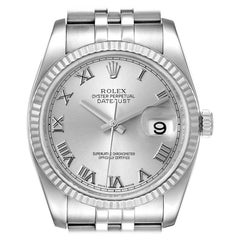 Rolex Datejust Steel White Gold Jubilee Bracelet Mens Watch 116234