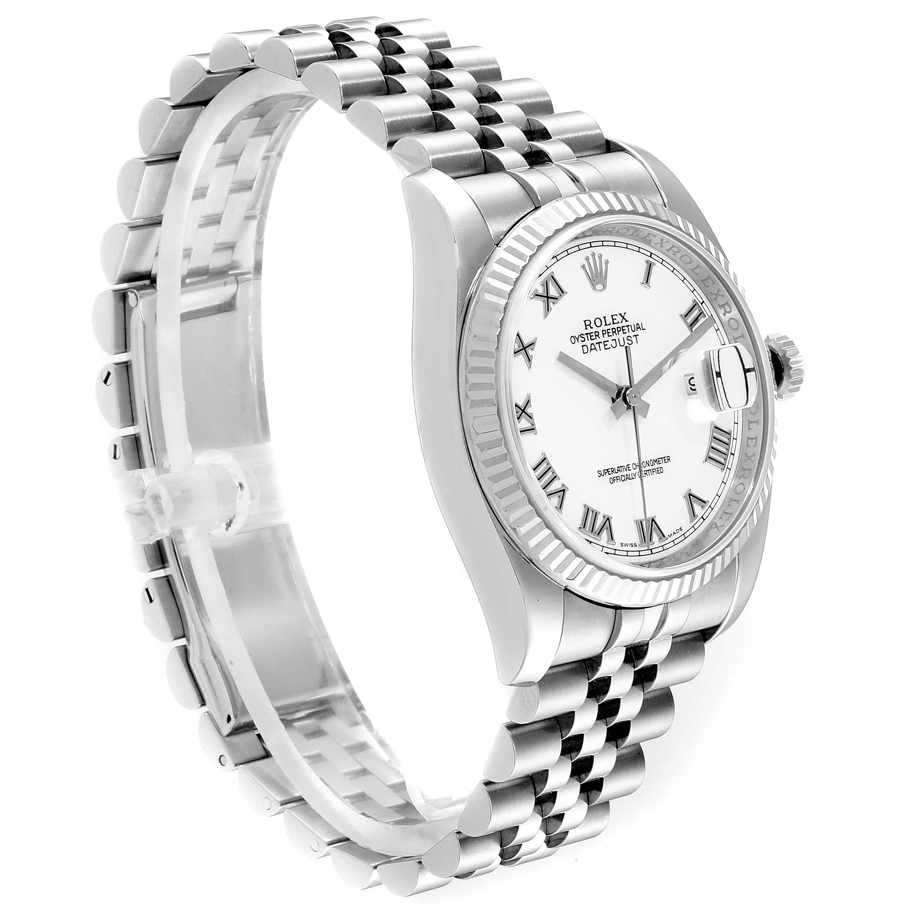 Rolex Datejust Steel White Gold Jubilee Bracelet Watch 116234 In Excellent Condition For Sale In Atlanta, GA