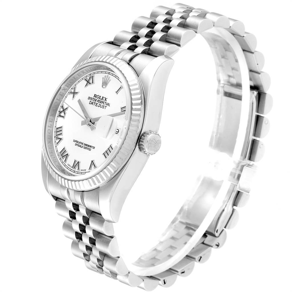 Men's Rolex Datejust Steel White Gold Jubilee Bracelet Watch 116234 For Sale