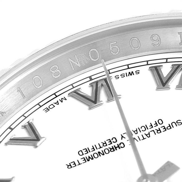 Rolex Datejust Steel White Gold Jubilee Bracelet Watch 116234 For Sale