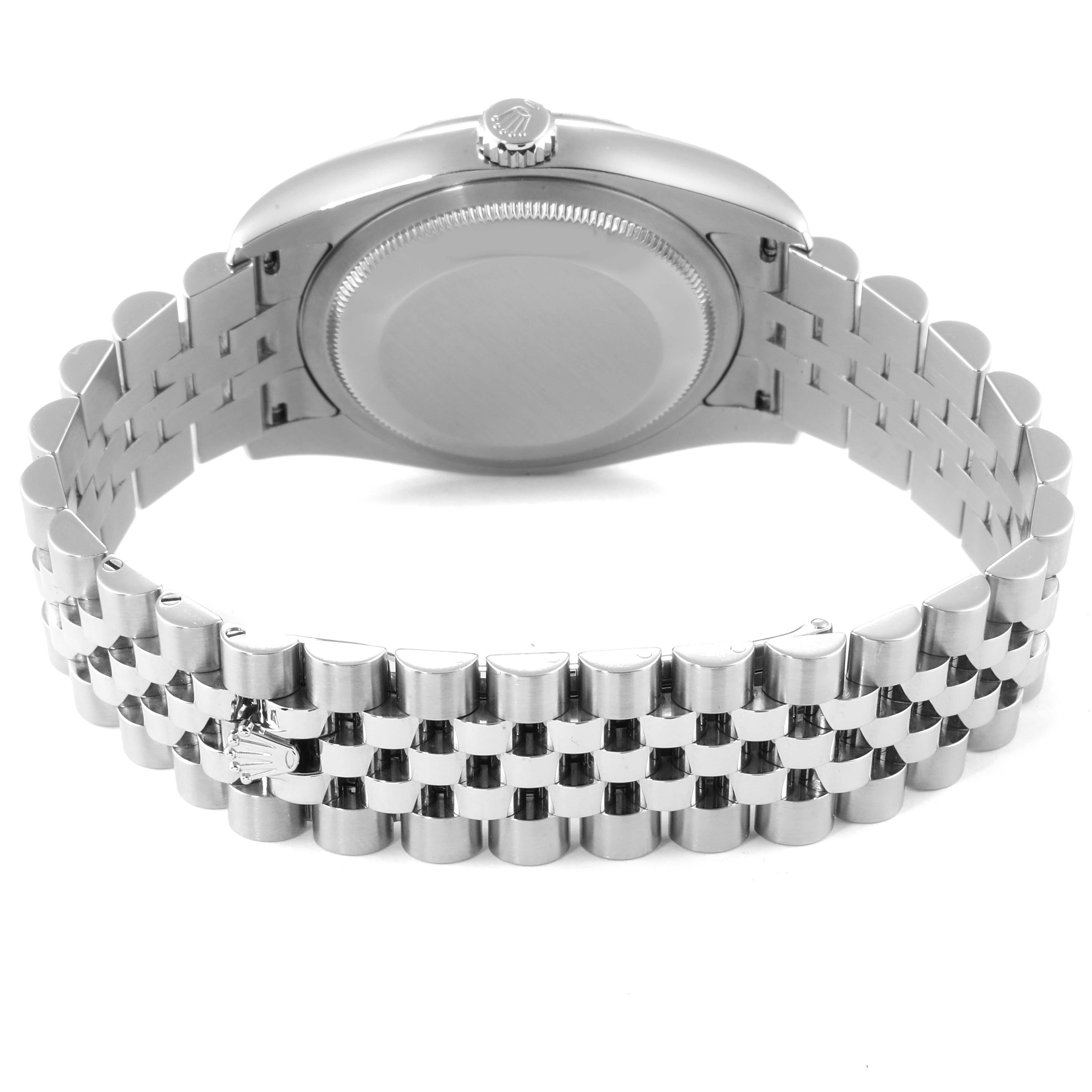 Rolex Datejust Steel White Gold Jubilee Bracelet Watch 116234 For Sale 5