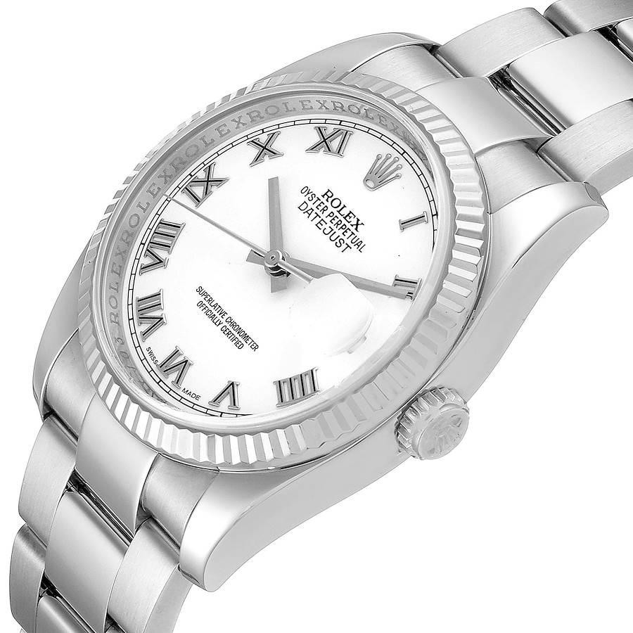 Rolex Datejust Steel White Gold Men's Watch 116234 Box Papers 2