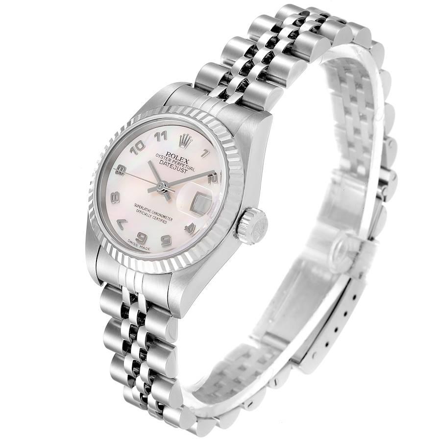 Women's Rolex Datejust Steel White Gold MOP Dial Ladies Watch 79174 Box Papers For Sale