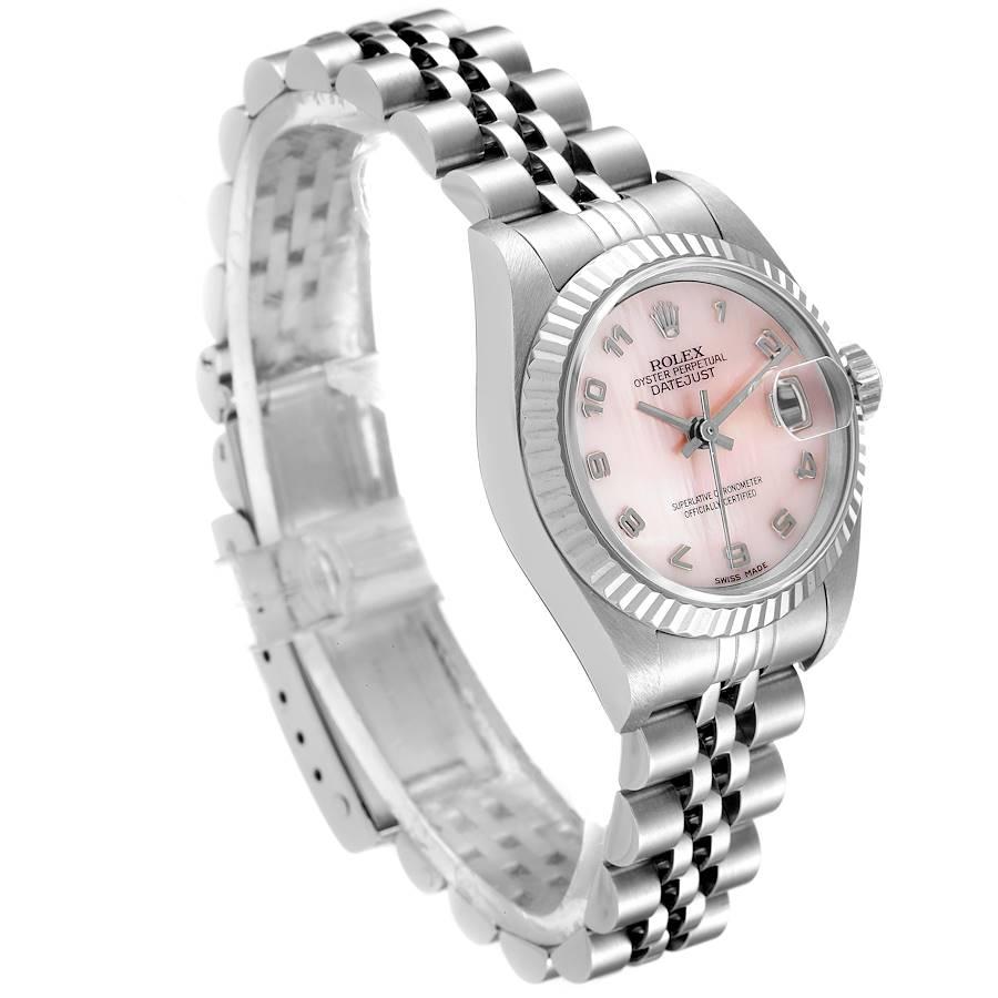 Rolex Datejust Steel White Gold MOP Dial Ladies Watch 79174 In Excellent Condition For Sale In Atlanta, GA