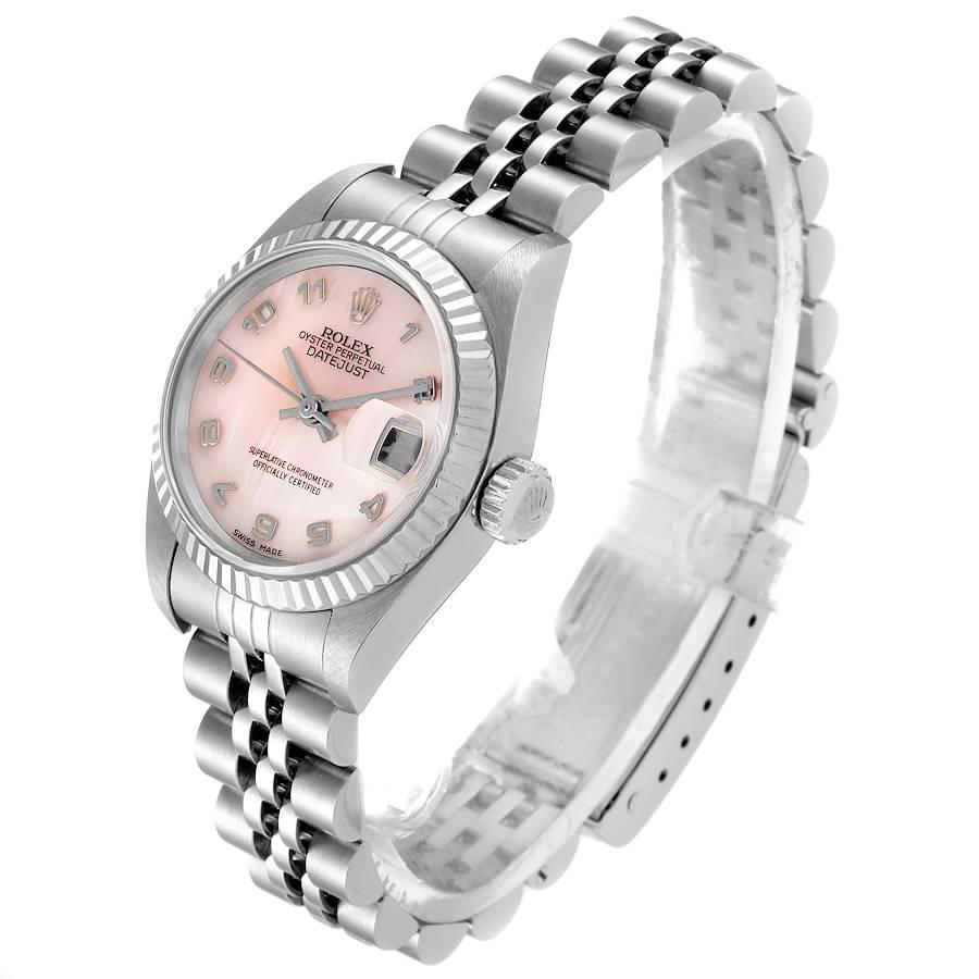 Women's Rolex Datejust Steel White Gold MOP Dial Ladies Watch 79174