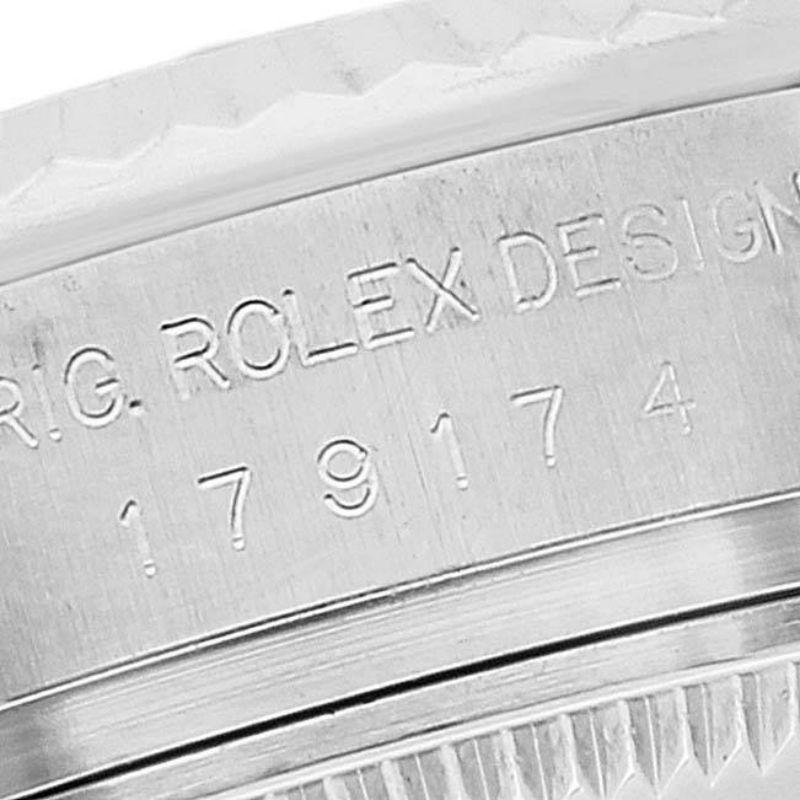 Rolex Datejust Steel White Gold MOP Diamond Dial Ladies Watch 179174 2