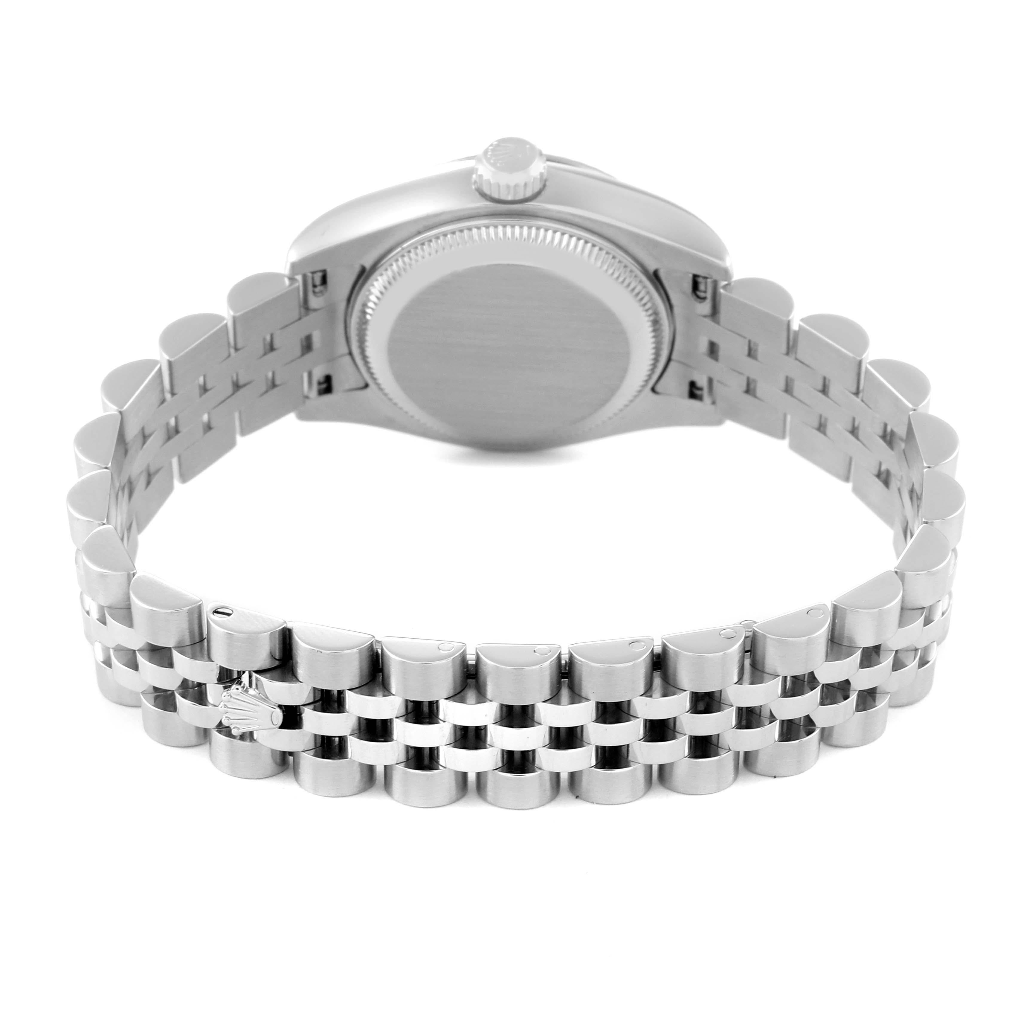 Rolex Datejust Steel White Gold MOP Diamond Dial Ladies Watch 179174 5