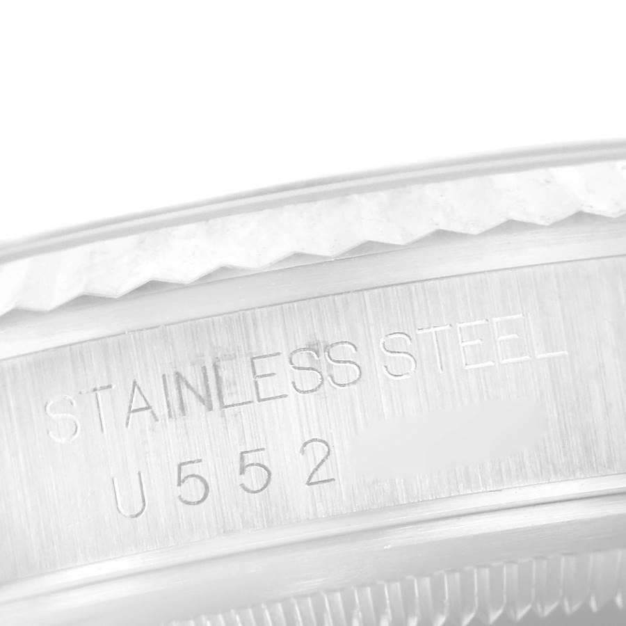 Men's Rolex Datejust Steel White Gold MOP Diamond Mens Watch 16234