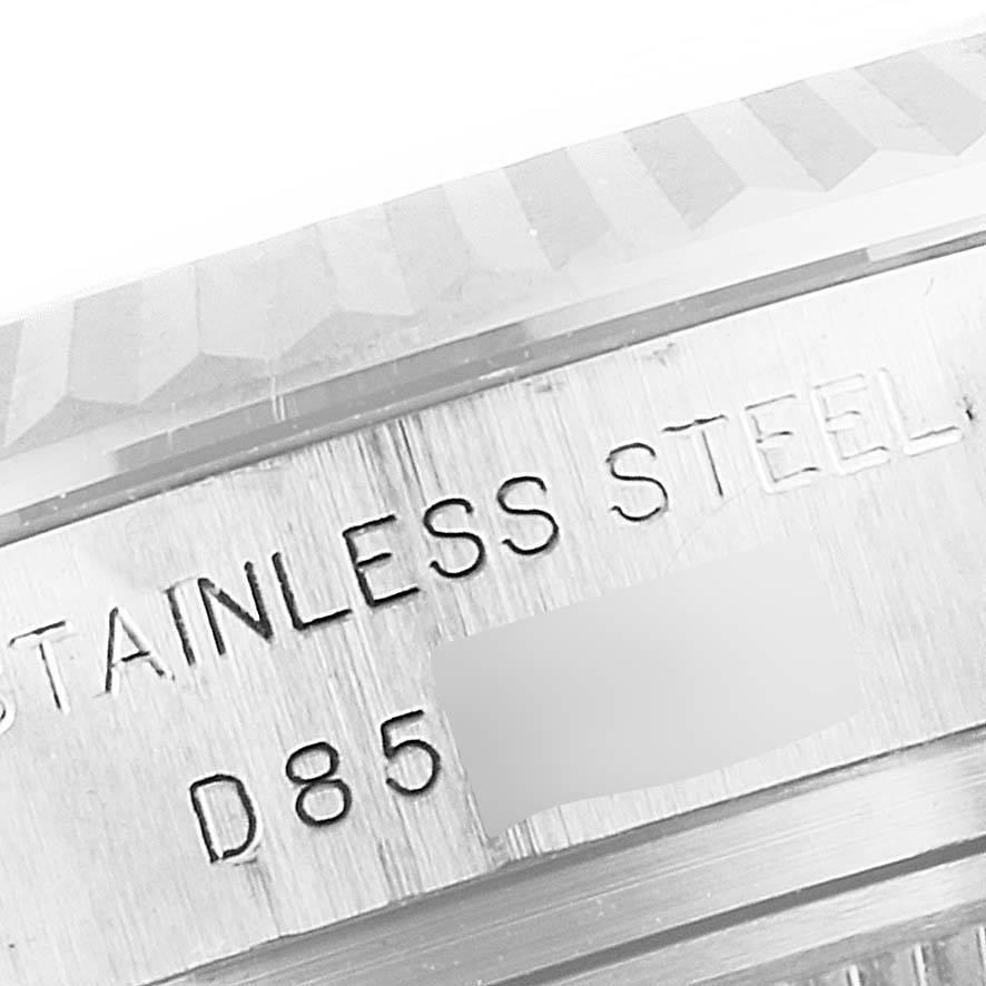 Rolex Datejust Steel White Gold MOP Saphire Ladies Watch 179174 For Sale 2