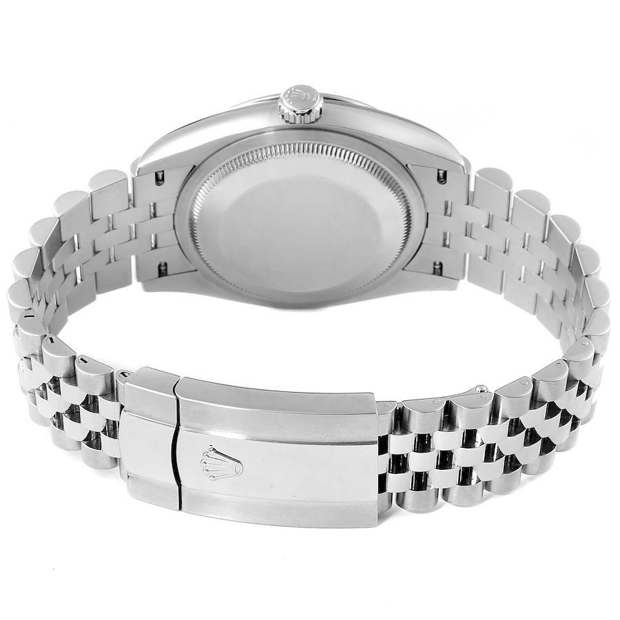 Rolex Datejust Steel White Gold Pink Dial Diamond Watch 126234 Unworn For Sale 3