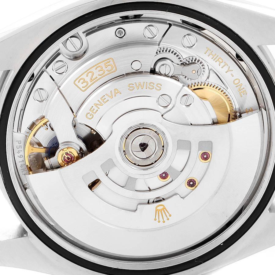 Rolex Datejust Steel White Gold Purple Dial Diamond Watch 126234 Box Card For Sale 1