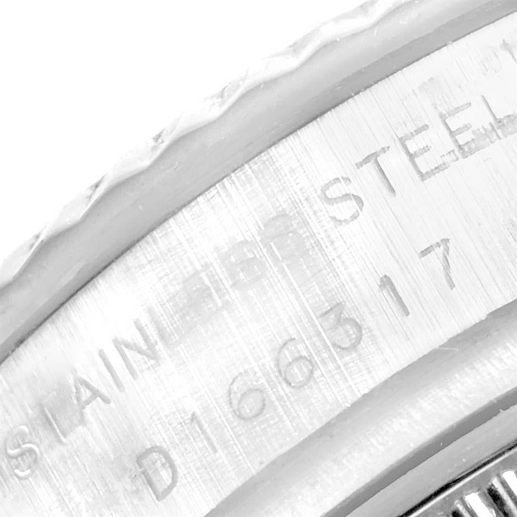 Rolex Datejust Steel White Gold Rhodium Roman Dial Ladies Watch 179174 3
