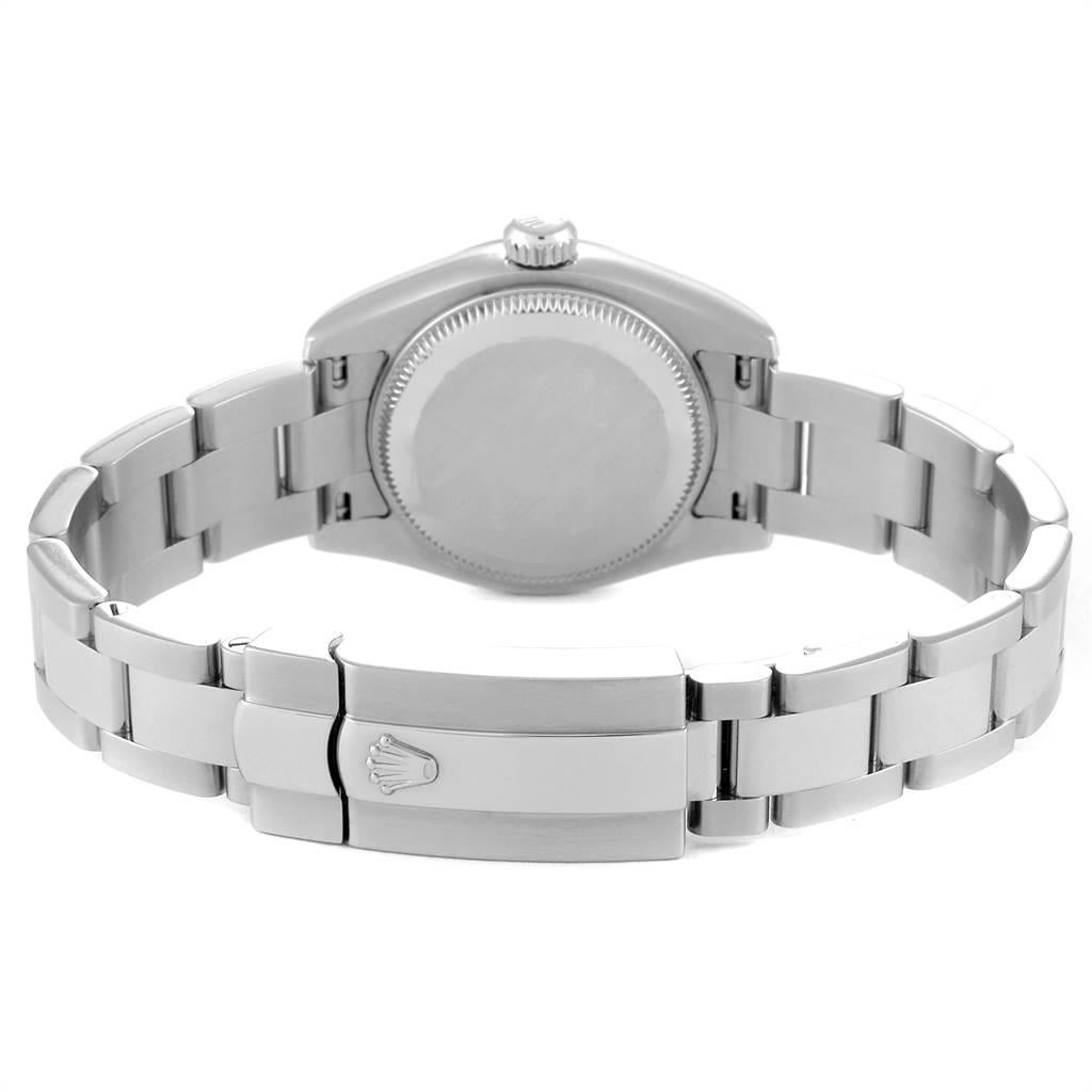 Rolex Datejust Steel White Gold Rhodium Roman Dial Ladies Watch 179174 5