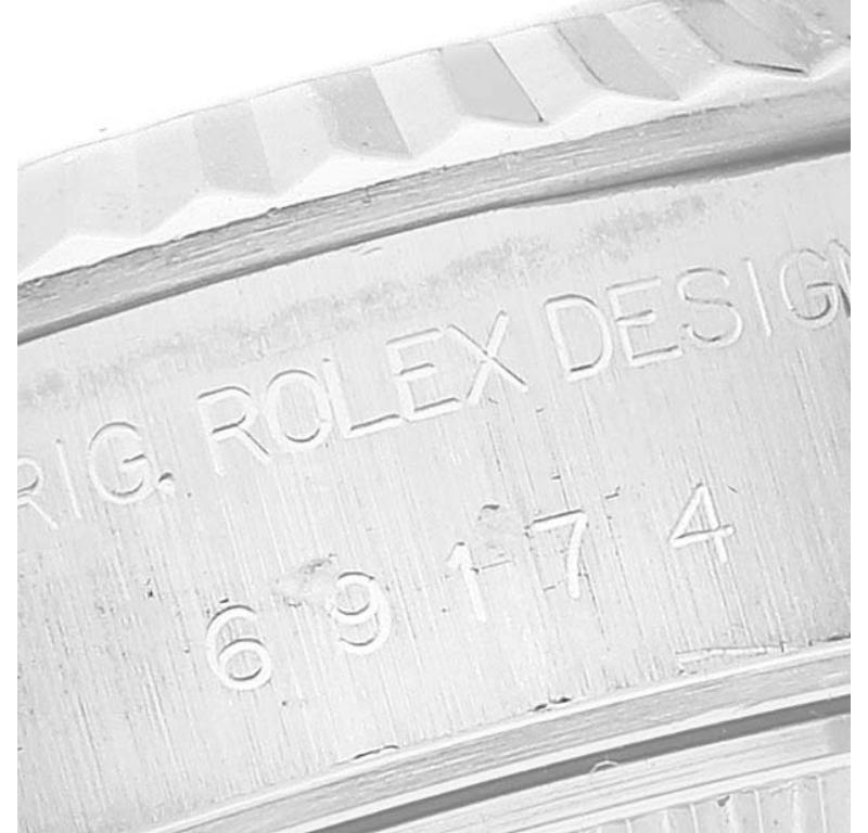 Rolex Datejust Steel White Gold Roman Dial Ladies Watch 69174 1