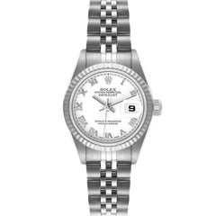 Rolex Datejust Steel White Gold Roman Dial Ladies Watch 79174 Box Papers Rolex Datejust Steel White Gold Roman Dial Ladies Watch 79174 Box Papers