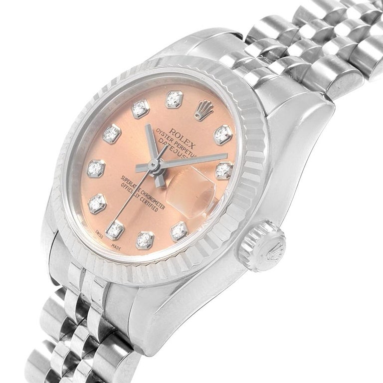 rolex datejust salmon