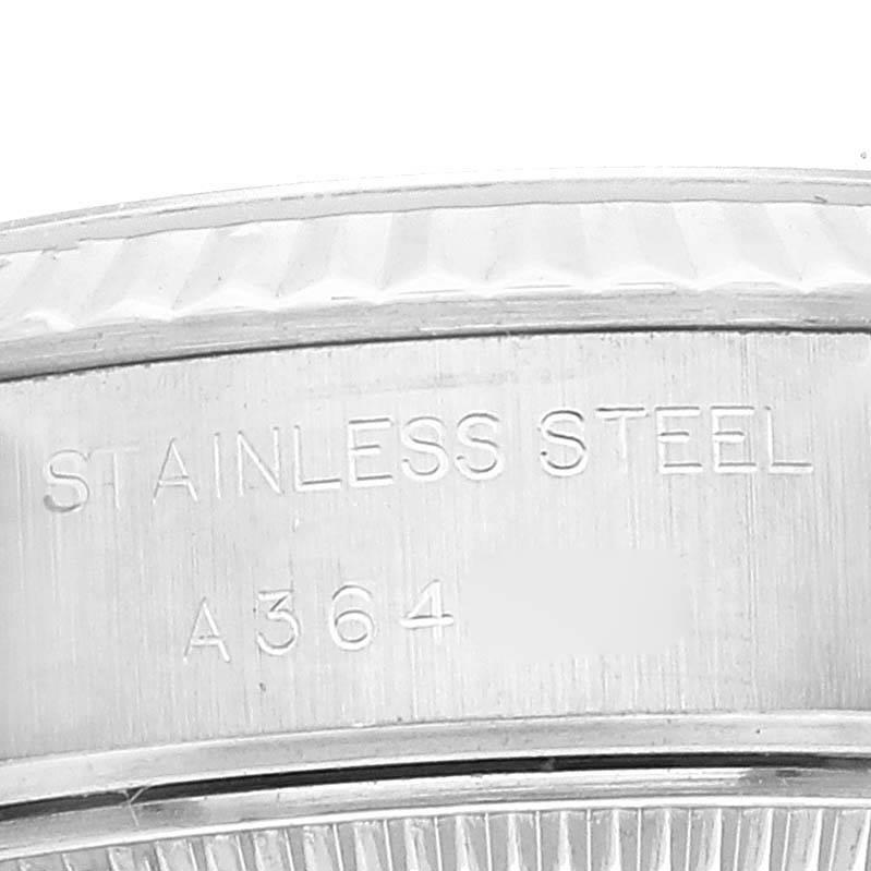 Rolex Montre Datejust en acier et or blanc avec cadran en diamant saumon 79174 pour femmes 3