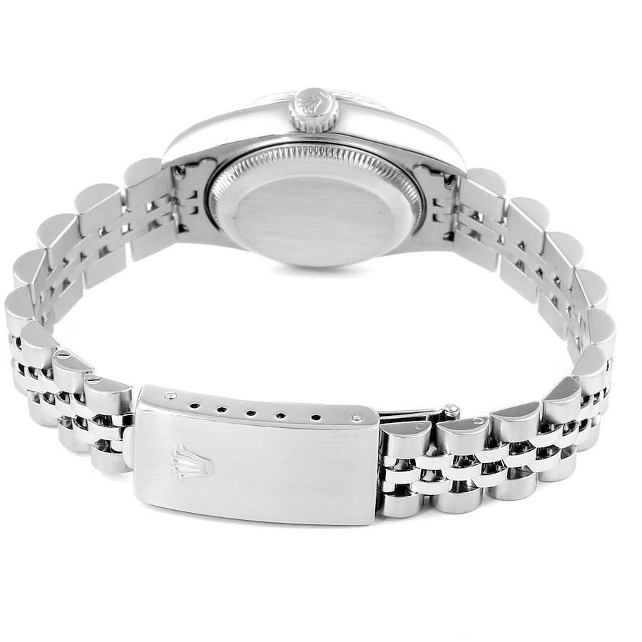 Rolex Datejust Steel White Gold Salmon Diamond Dial Ladies Watch 79174 For Sale 5