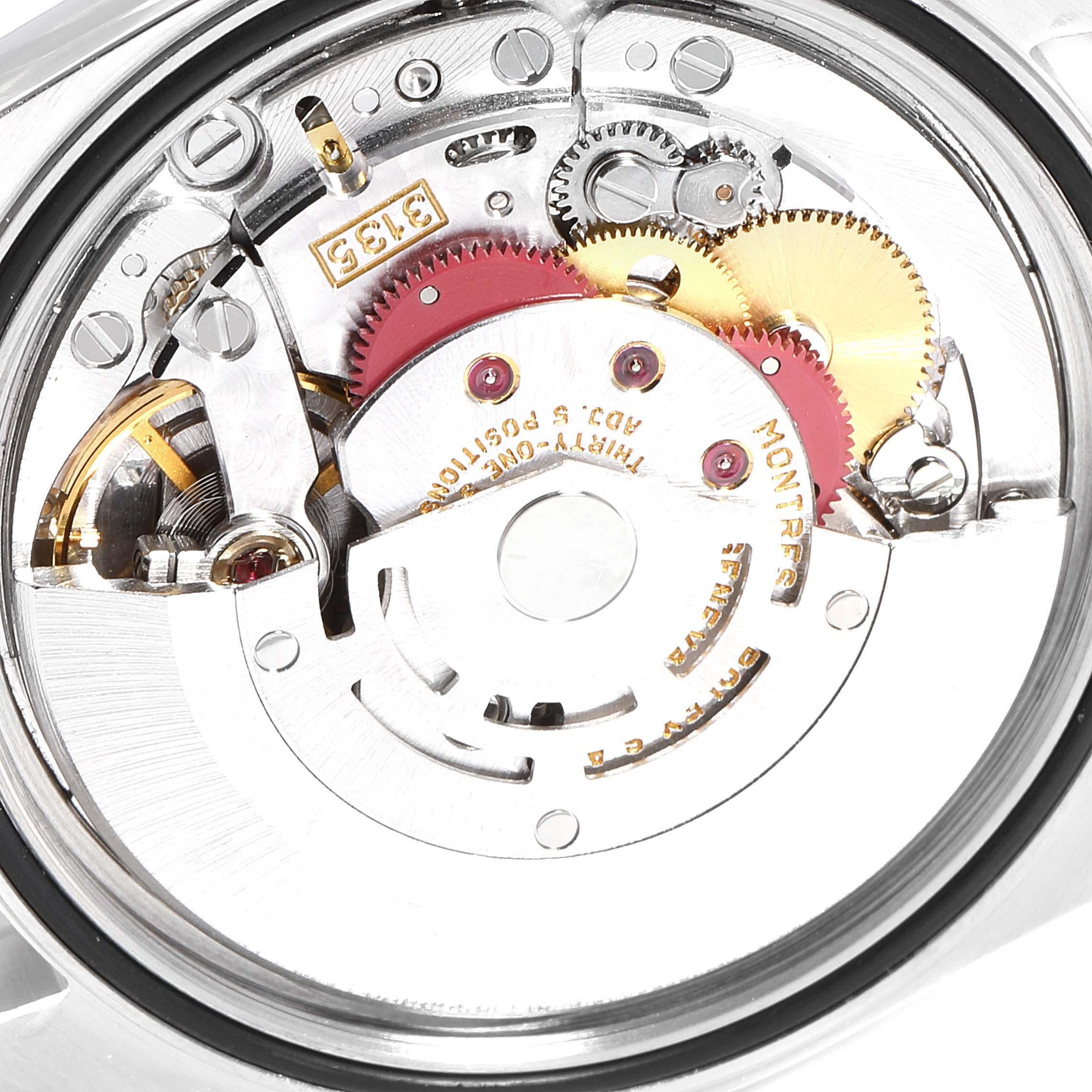 Rolex Datejust Steel White Gold Salmon Diamond Dial Men's Watch 16234 For Sale 2