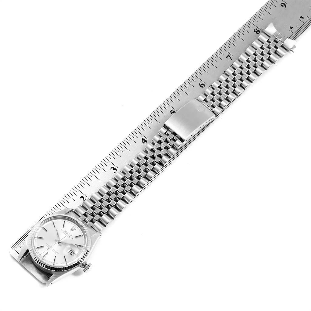 Rolex Datejust Steel White Gold Sigma Dial Vintage Men's Watch 1601 6