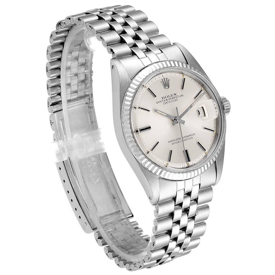 Rolex Datejust Steel White Gold Sigma Dial Vintage Men's Watch 1601 For Sale 1