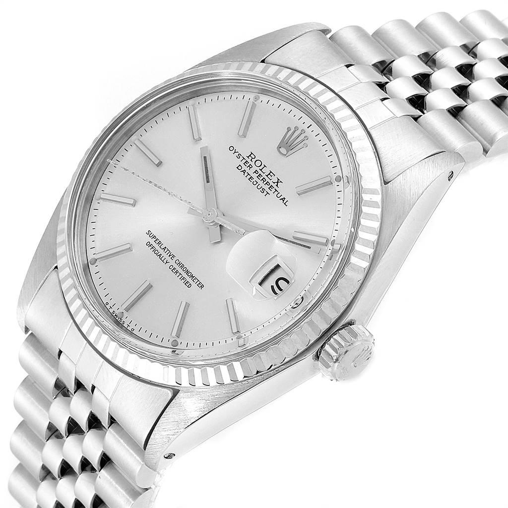 Rolex Datejust Steel White Gold Sigma Dial Vintage Men's Watch 1601 1