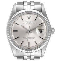 Rolex Datejust Steel White Gold Sigma Dial Vintage Men's Watch 1601