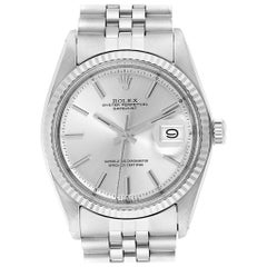 Rolex Datejust Steel White Gold Sigma Dial Vintage Men's Watch 1601