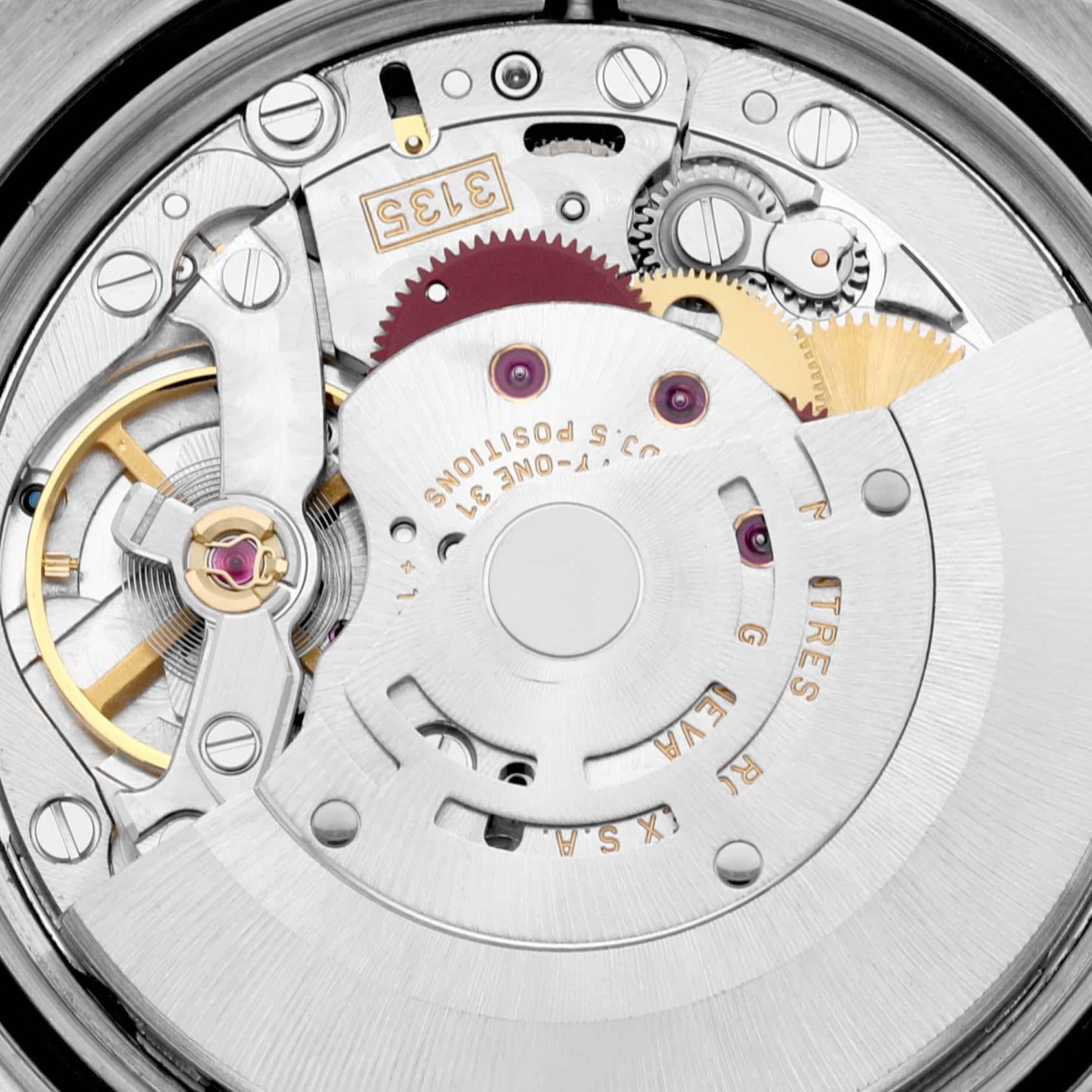 Rolex Datejust Steel White Gold Silver Anniversary Diamond Dial Mens Watch 16234 3
