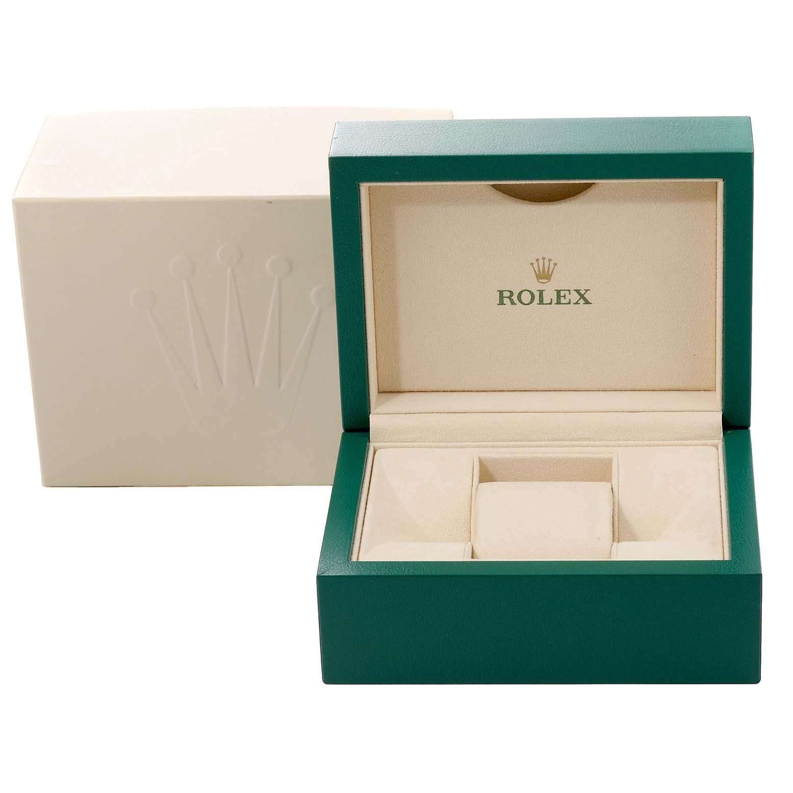 Rolex Montre Datejust en acier, or blanc, cadran argenté et diamants pour femmes 279384 en vente 7