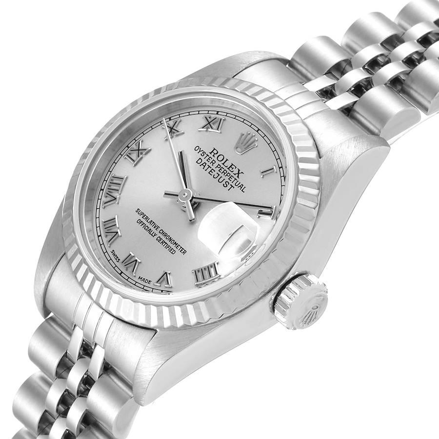 Rolex Datejust Steel White Gold Silver Dial Ladies Watch 79174 For Sale 1