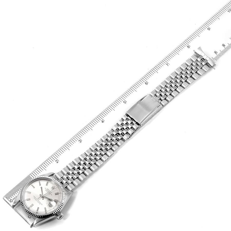 Rolex Datejust Steel White Gold Silver Dial Vintage Men’s Watch 1601 6