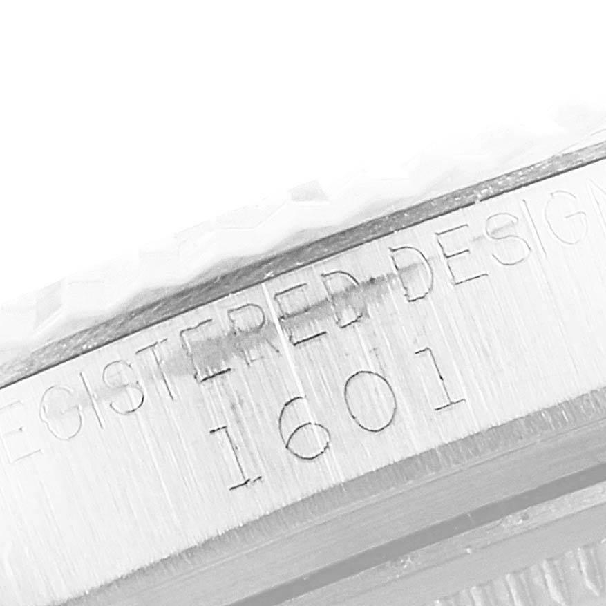 Rolex Datejust Steel White Gold Silver Dial Vintage Men’s Watch 1601 3