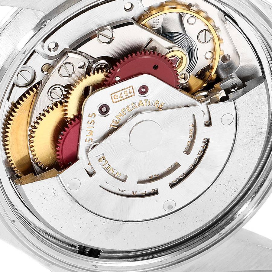Rolex Datejust Steel White Gold Silver Dial Vintage Men's Watch 1601 5