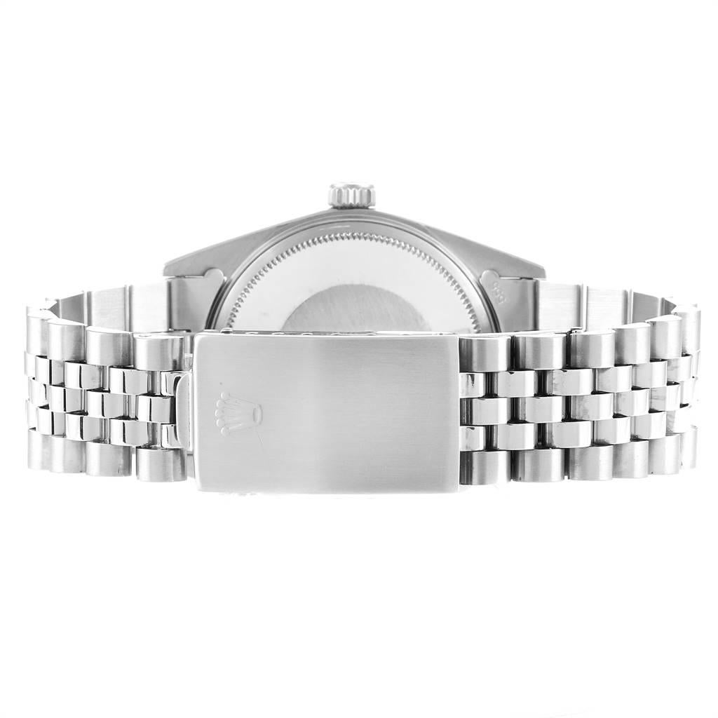 Rolex Datejust Steel White Gold Silver Dial Vintage Men's Watch 1601 6