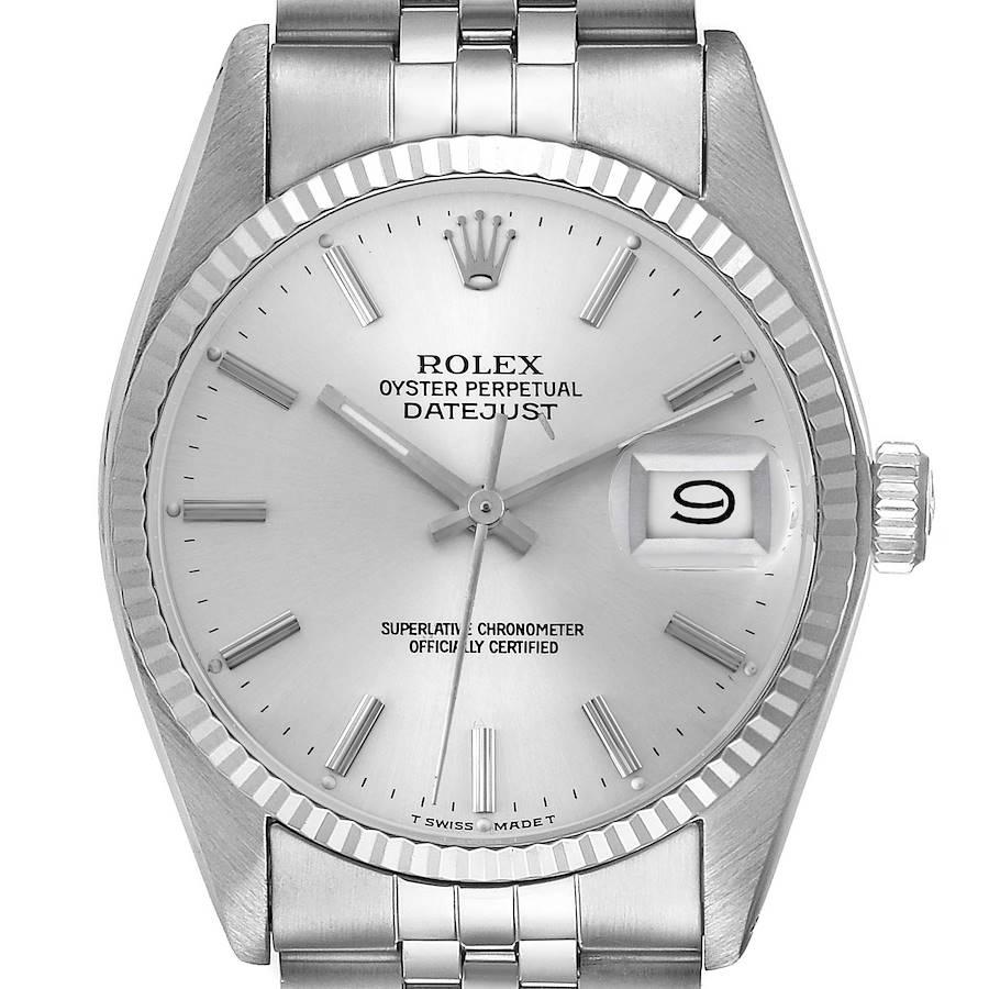 Rolex Datejust Steel White Gold Silver Dial Vintage Mens Watch 16014 Box  Papers at 1stDibs | datejust vintage, rolex 16014 black dial, rolex gold  and silver men's watch