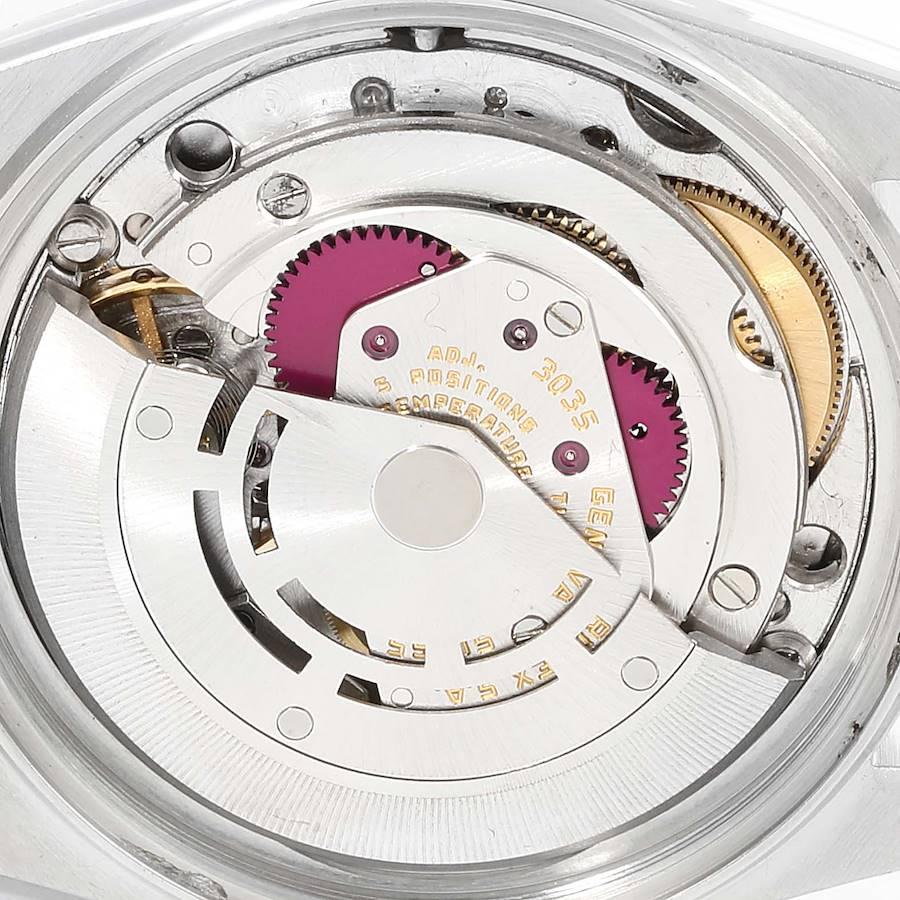Rolex Datejust Steel White Gold Silver Dial Vintage Men's Watch 16014 5