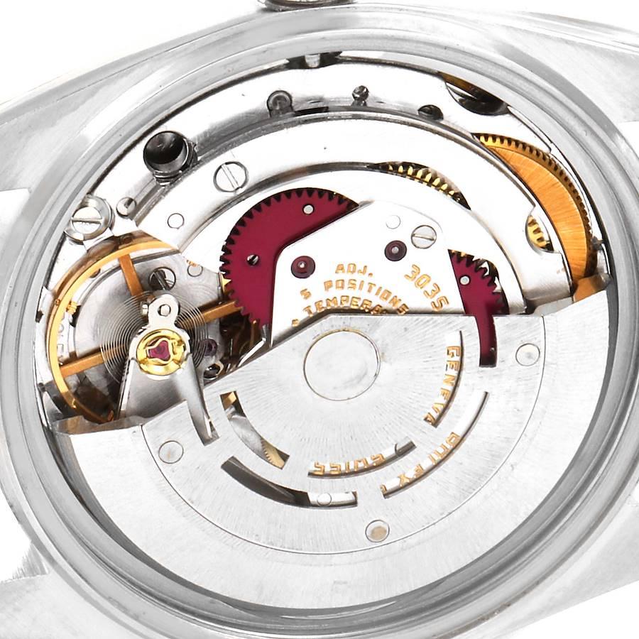 Rolex Datejust Steel White Gold Silver Dial Vintage Men's Watch 16014 5