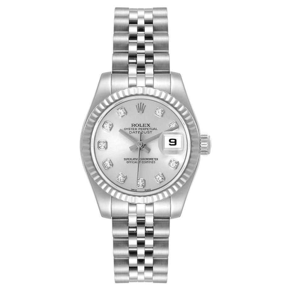 Kutchinsky Dress Watch Ladies White Gold Silver Dial Diamond Set Quartz
