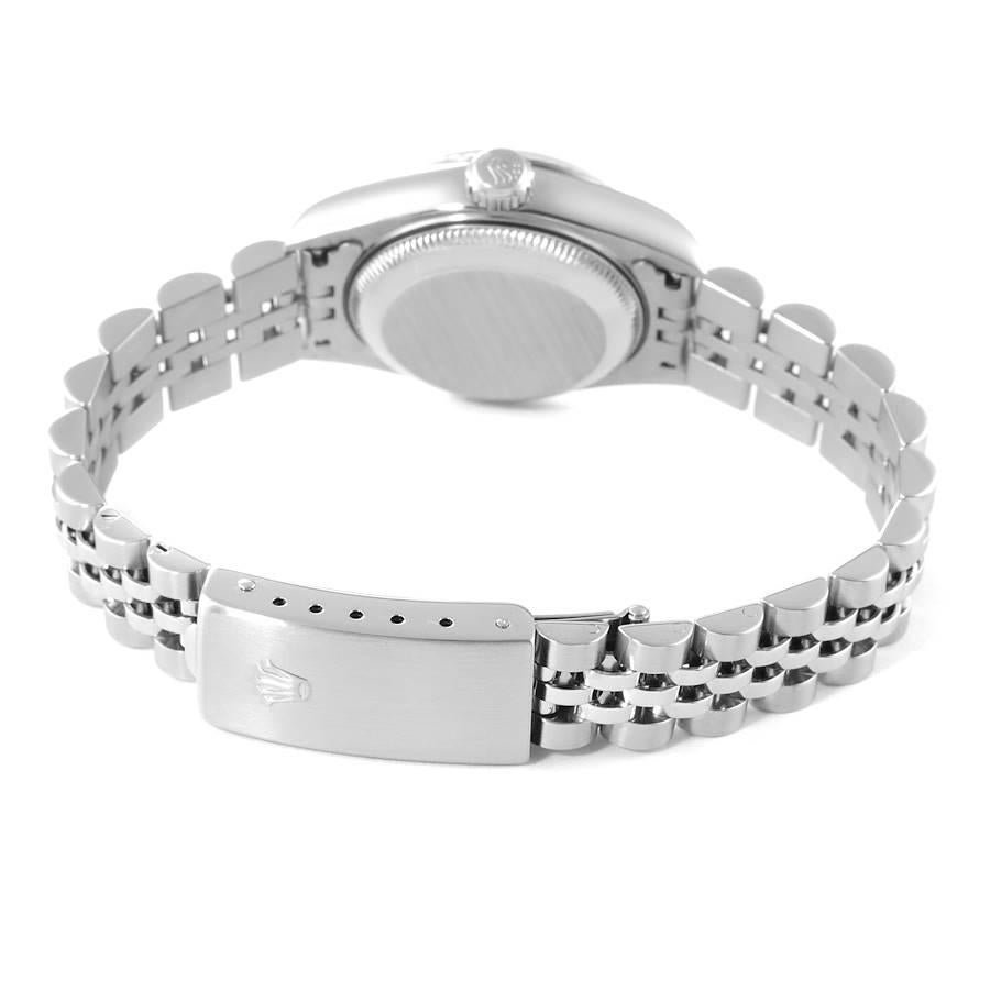 Rolex Datejust Steel White Gold Silver Diamond Dial Ladies Watch 79174 5