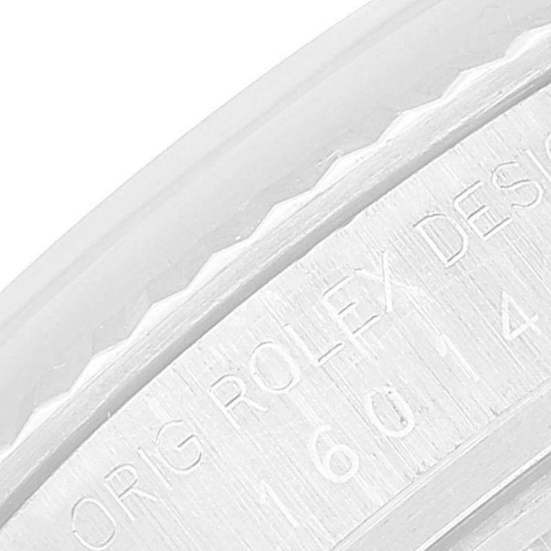 Men's Rolex Datejust Steel White Gold Silver Linen Dial Vintage Mens Watch 16014